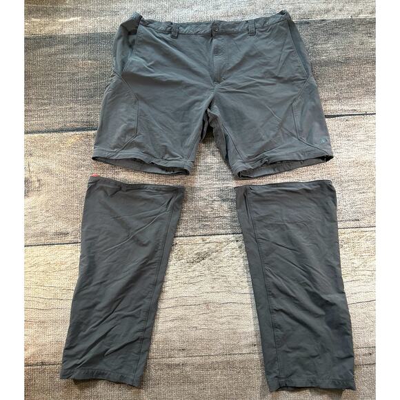 The North Face Men's XXL Grey Convertible Zip Off Pants Hiking Outdoor - Picture 2 of 11
